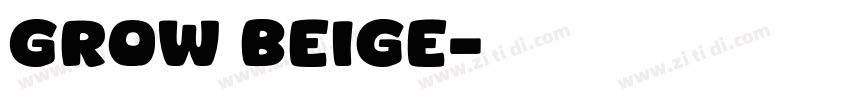 Grow Beige字体转换